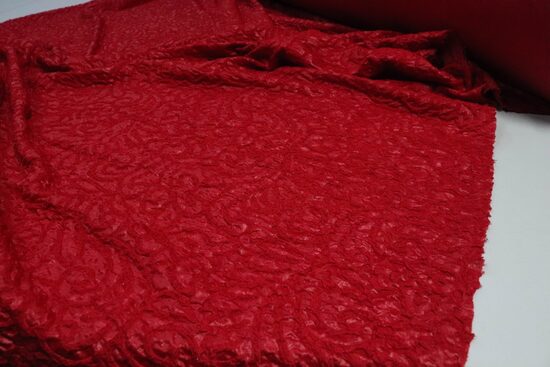 877- CZERWONA DZIANINA LAMA 3D 