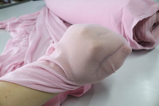 1349-BARDZO ELASTYCZNA SIATKA PUDROWY RÓŻ 