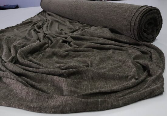 1373-WISKOZOWA SWETRÓWKA CIEMNA OLIWKA MELANŻ 