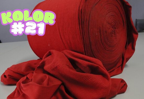 1337-CZERWONY SUKIENKOWY ŚCIĄGACZ 