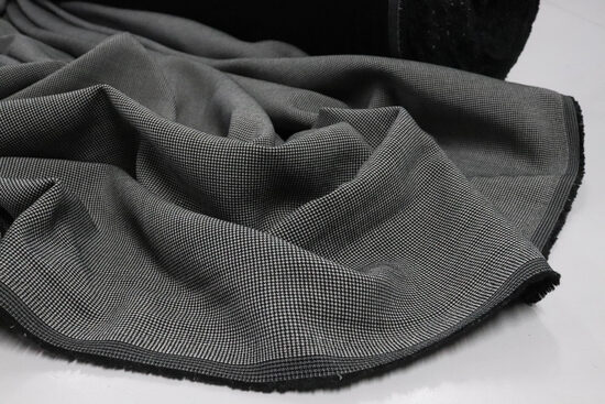 2450-ELASTYCZNA TKANINA KOSTIUMOWA MIKRO PEPITKA