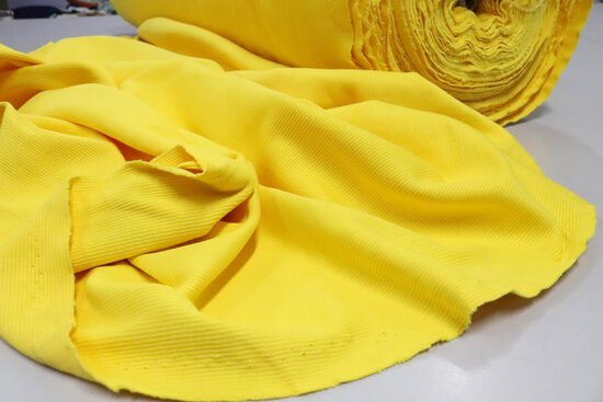 2120-ŻÓŁTY GRUBY BAWEŁNIANY PRĄŻEK 