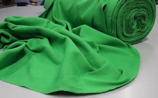 2121-GRUBY BAWEŁNIANY PRĄŻEK OSTRA ZIELEŃ 