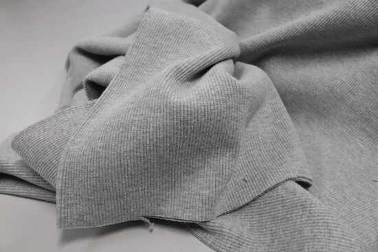 2125- GRUBY BAWEŁNIANY PRĄŻEK SZARY MELANŻ 